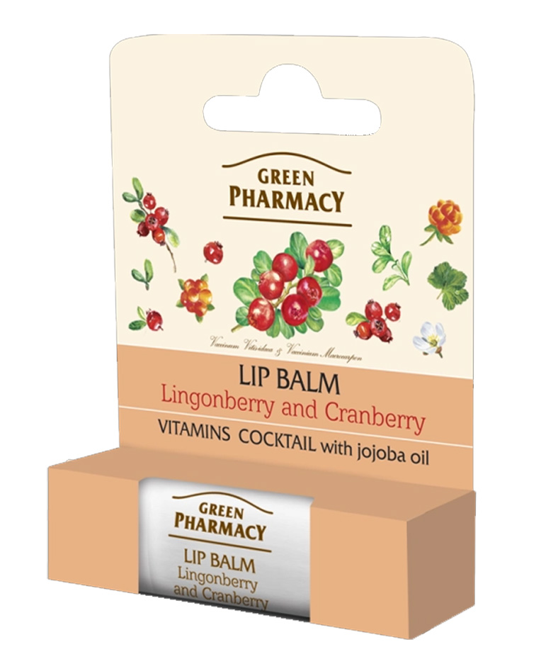 Green Pharmacy Lip Balm Lingonberry & Cranberry